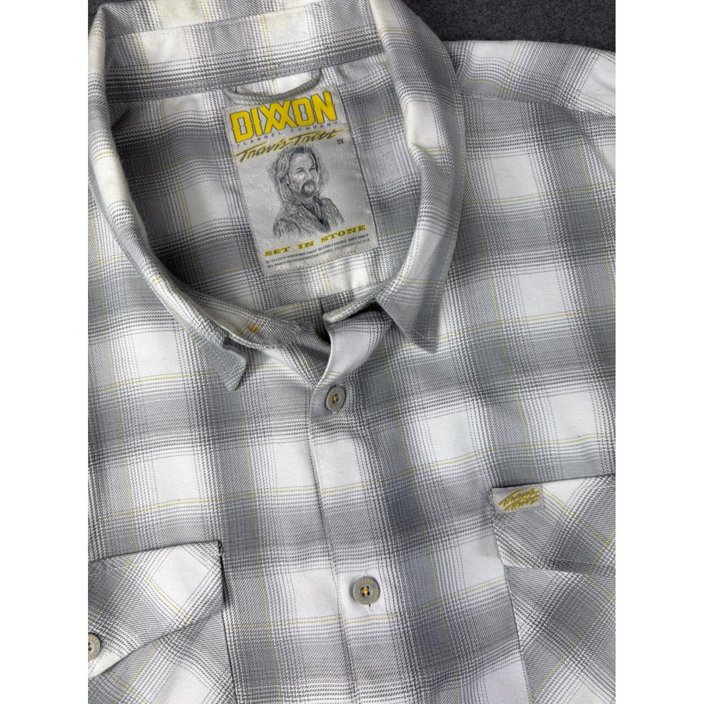 DIXXON FLANNEL COMPANY Travis Thritt Mens 5X Long Sleeve Plaid Button Up Shirt‎